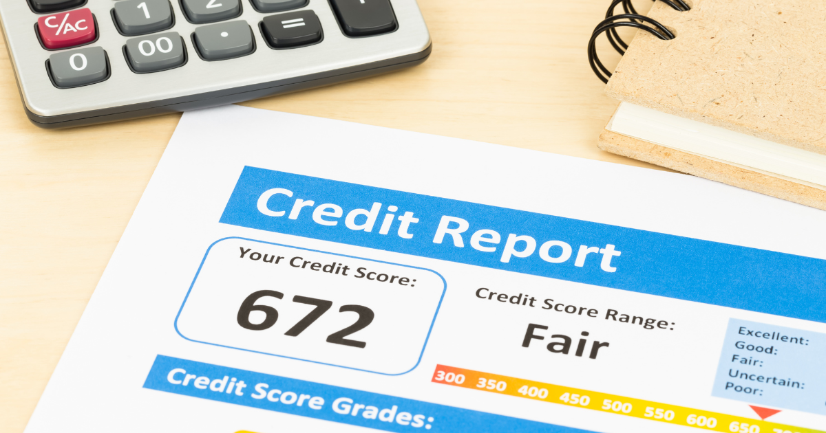 Consumer credit report with errors