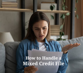 how to handle a mixed credit file
